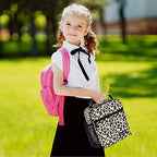 Insulated Lunch Bag Women (Leopard Print)