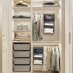 3 Tier Shelf Hanging Closet Organizer (Grey2)