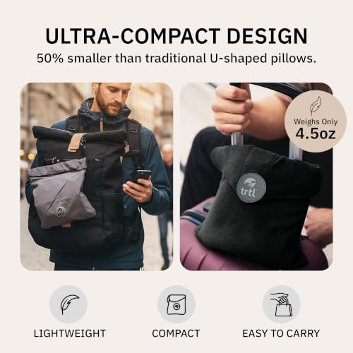 Pillow Scientifically Proven Neck Support Travel Pillow for Airplanes (Coral)