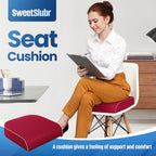Seat Cushion Chair Pad (Red / Large)