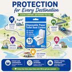 Disposable Toilet Seat Covers Flushable XL 100 Pack (X-Large (Pack of 100))