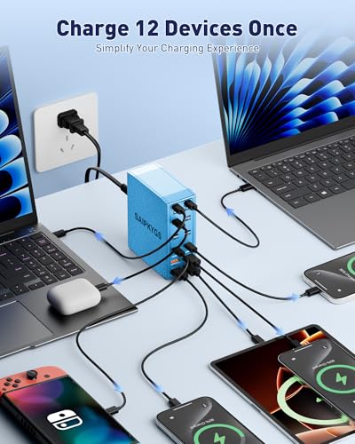 1000W USB Charging Station (Blue)