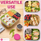 Stainless Steel Bento Box + Condiment Container (Dragonfruit / 37oz / 1100ml)