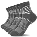 Ankle Compression Socks Women Men Plantar Fasciitis Relief 3 Pairs (Small / Dark Grey(3 Pairs))