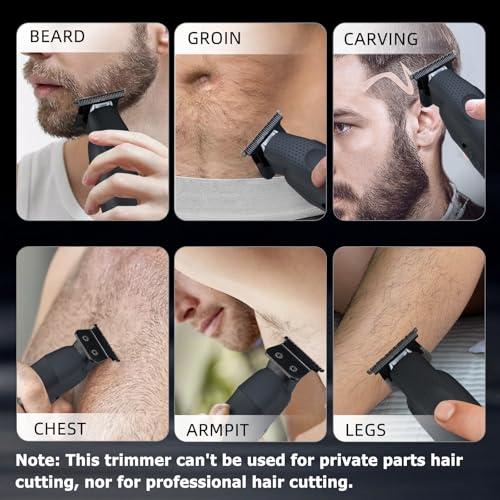 Professional Beard Trimmer for Men (Matte Black)