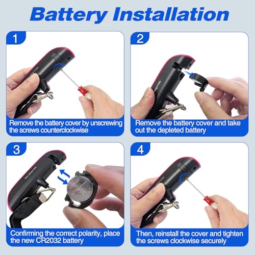 Digital Hanging Luggage Scale with Backlit for Travel (Pink)