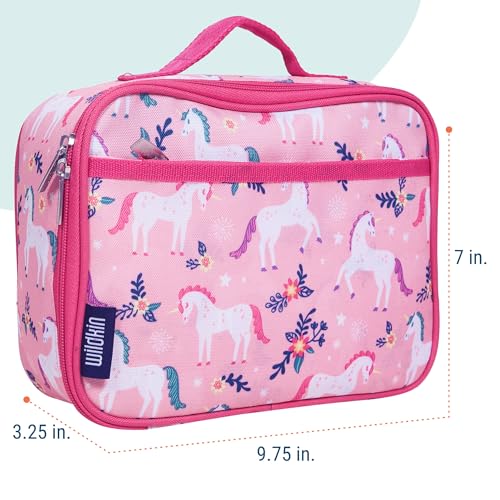 Kids Insulated Lunch Box (9.75 x 7 x 3.25 inches / Magical Unicorns)