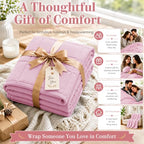 King Size Weighted Blanket for Adults 25lbs (04-pink / 88" x 104" | 25lbs)