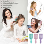 Curl Defining Brush for Curly Hair (2Pcs Green)