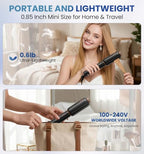 Flat Iron Hair Straightener (Matte Black Rose Gold)