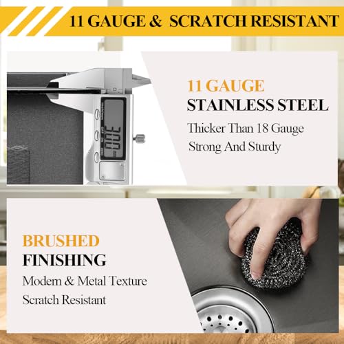 Black Kitchen Sink (KD-S3322BK)