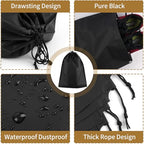 20 Pack Shoe Bags for Travel (Black)