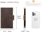 CONTACTS Full Grain Leather Family Passport Holder - Image 4
