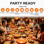 10 inch Orange Plastic Plates (Orange / 100 Pcs)