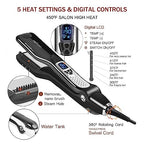 Hair Straightener with Steam (Black)