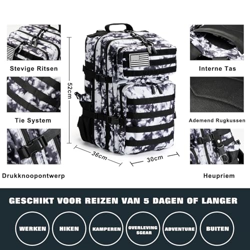 Professional Survival Gear Set (White Camouflage)