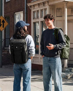 Flap Laptop Backpack (Black Lightweight)