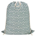 Canvas Laundry Bag 33"Wx 35"H (Geom SlateGreen,1pc XL / XL 33"W x 35"H┃1 Pack)