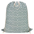 Canvas Laundry Bag 33"Wx 35"H (Geom SlateGreen,1pc XL / XL 33"W x 35"H┃1 Pack)