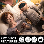 2Pack Silk Sleep Mask (Black)