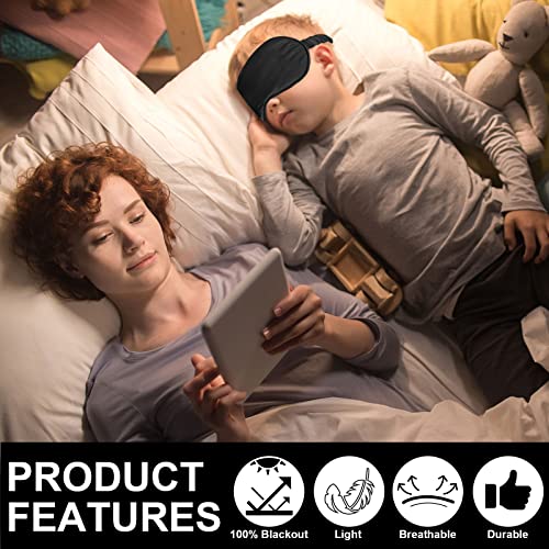 2Pack Silk Sleep Mask (Black)