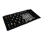 Velvet Travel Jewelry Case Roll Bag Organizer - Image 7