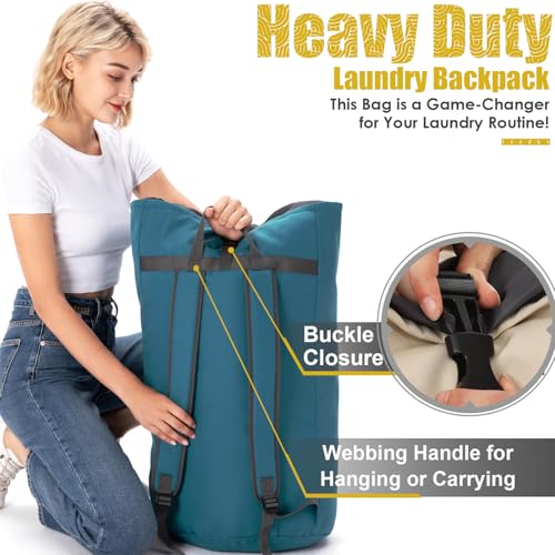 Backpack Laundry Bag (Teal)