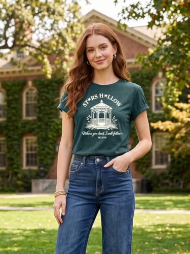 Fall Leaf Shirts 1779 Autumn Festival Short Sleeve Tee Tops (X-Large / Darkgreen3)
