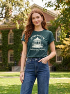 Fall Leaf Shirts 1779 Autumn Festival Short Sleeve Tee Tops (Large / Darkgreen3)