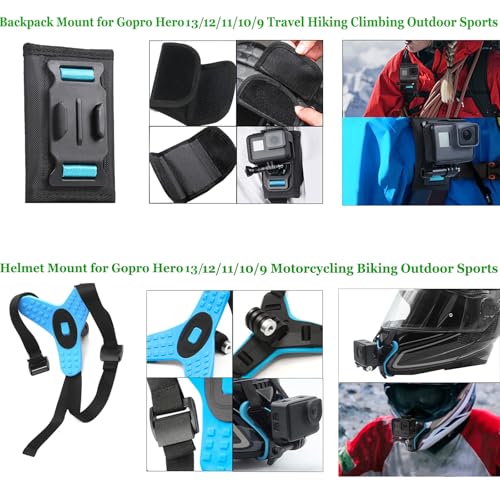 Accessories Kit for GoPro Hero 13 12 11 10 9 Black