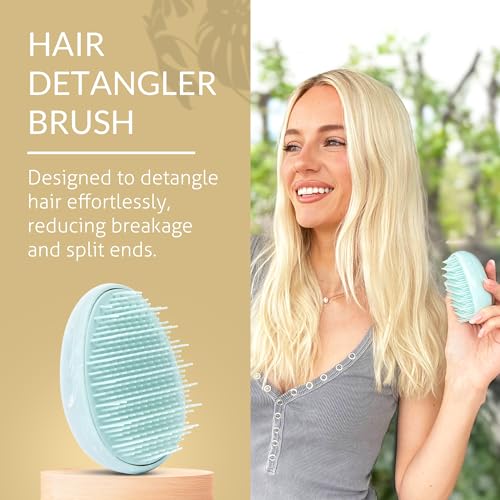 Travel Hairbrush (Aquamarine)