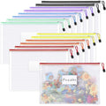 14 Pack Mesh Zipper Pouch Bags (A4/Letter Size / 14 Pack)