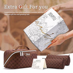 Travel Makeup Bag Cosmetic Bags for Women (A-6-Brown)