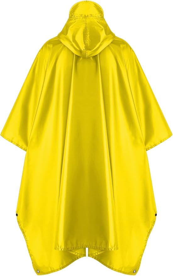 salamra Hooded Rain Poncho Waterproof Raincoat Jacket - Image 7