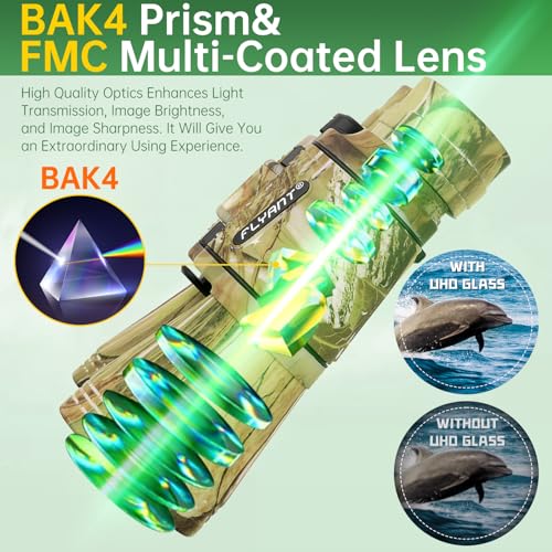 20x50 High Powered Binoculars for Adults (Yellow Camouflage)