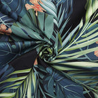 Travelkin Luggage Covers For Suitcase Tsa Approved Suitcase Cover Protector (Leaves-Green / XL)