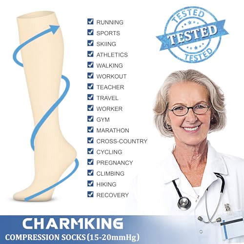 Compression Socks for Women & Men Circulation (Small-Medium / 38 Black/Yellow/Pink)