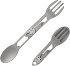 CMB Made Knives Titanium 2 in 1 Folding Fork and Spoon Combo Lightweight by CMBMADEKNIVES