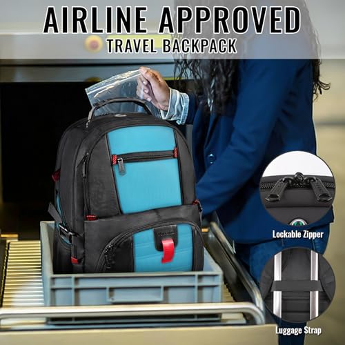 Large Laptop Backpack for Men (18.4 Inch / Blue)