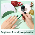Beetles Green Gel Nail Polish (H - Flakie Green | EverGleam)