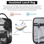 Cow Insulated Lunch Box for Women Men Cow Lunch Bag for Travel (Cow01)