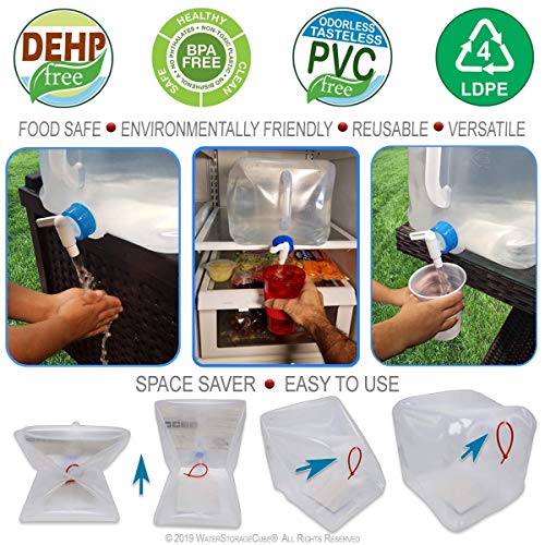 Collapsible Water Container with Spigot