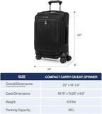 Travelpro Crew Classic Lightweight Softside Expandable Carry on Luggage - Image 2