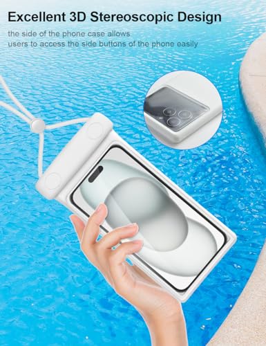 Waterproof Phone Pouch (2 Pack - Duke Green & White7.0")