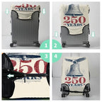 Luggage Cover Suitcase Protector + Luggage Tag (America 250th Anniversary / S)