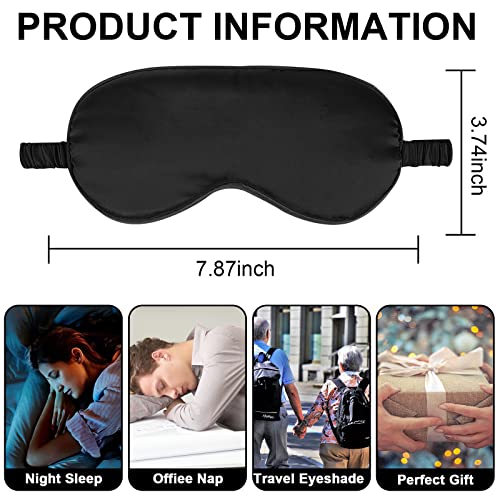 2Pack Silk Sleep Mask (Black)