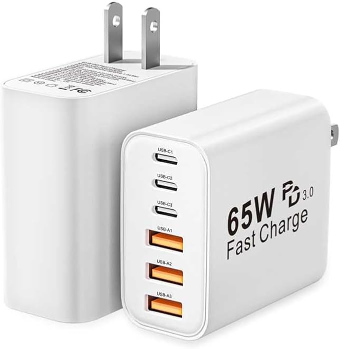 USB C Charger Block by LUCKYASIN