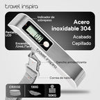 Digital Luggage Scale (White Stainless steel)