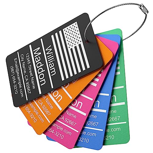 Luggage Tags for Suitcase (Purple / Vertical (2x3.5"))