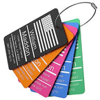 Luggage Tag for Suitcase (Gold / Vertical (2x3.5"))